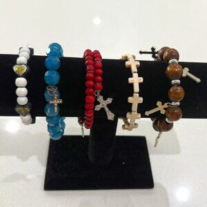 Bundle of 5 Vintage Religious Bracelets